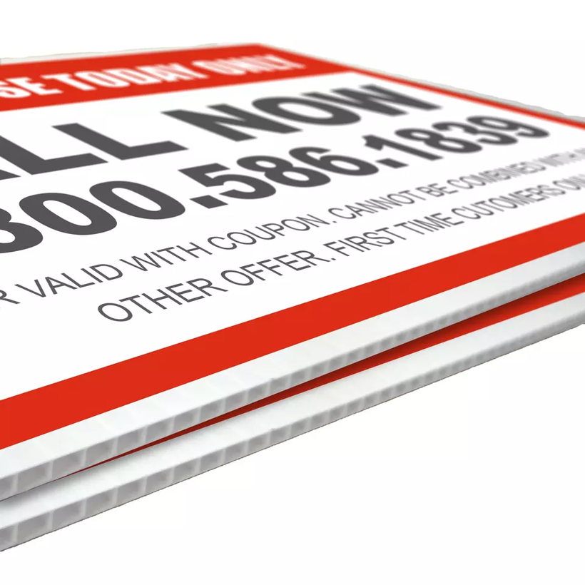 PP Corrugated Lawn Signs Coroplast Yard Signs PP Corrugated Lawn Signs Coroplast Yard Signs